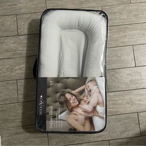 DockATot + Deluxe baby lounger pillow co-sleeper CLOUD GREY